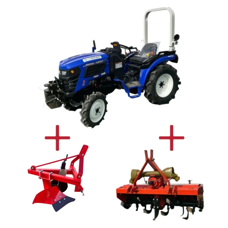 Bizon by Iseki TA304 with plow and cutter